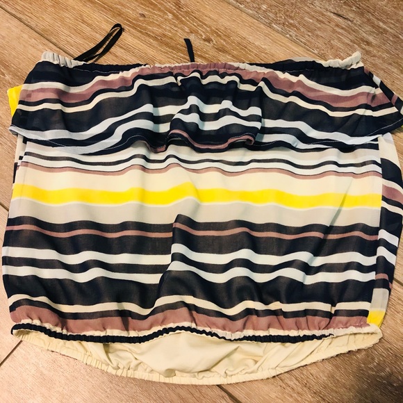 Bebe Striped Tube Top XS - Picture 4 of 4